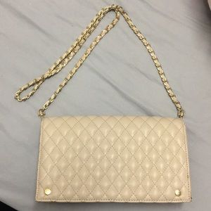 Beige Cross-body Bag